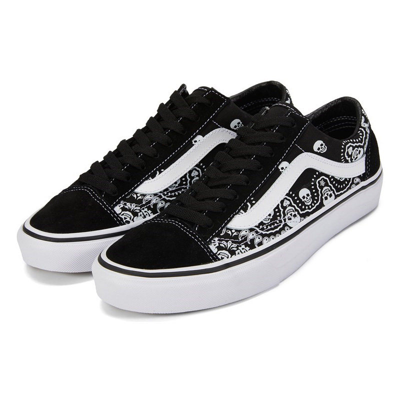 范斯vansstyle黑白低帮腰果骷髅休闲板鞋vn0a54f6d9s板鞋