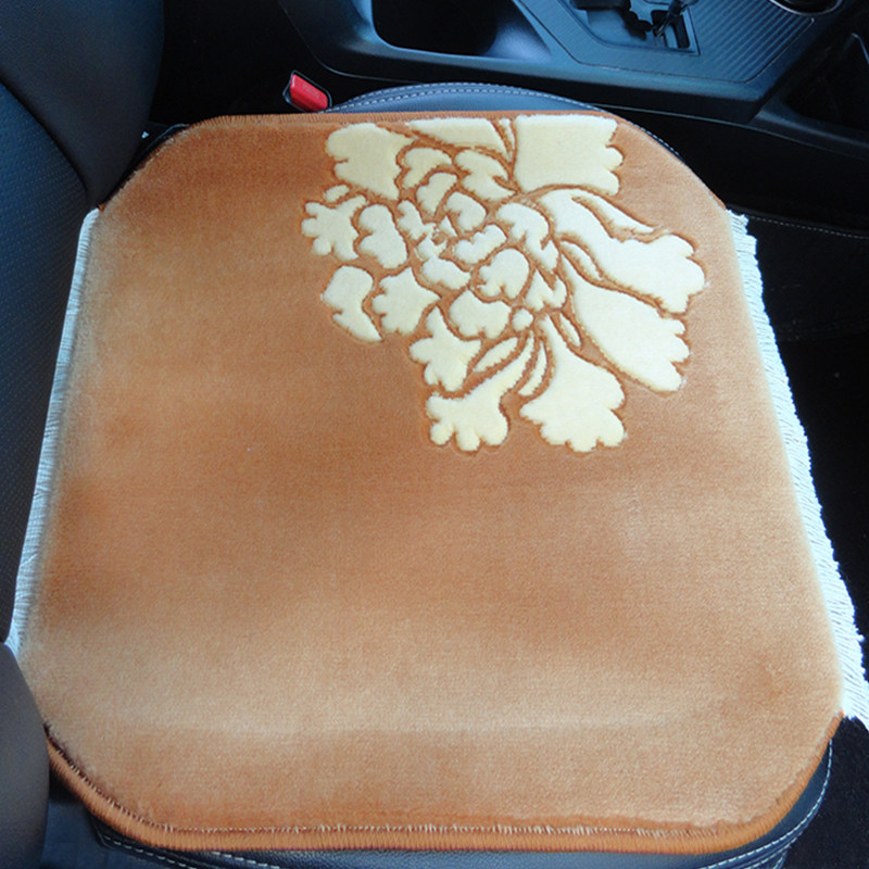 纯羊羊毛汽车坐垫单片单块单座防滑冬季四季通用座套