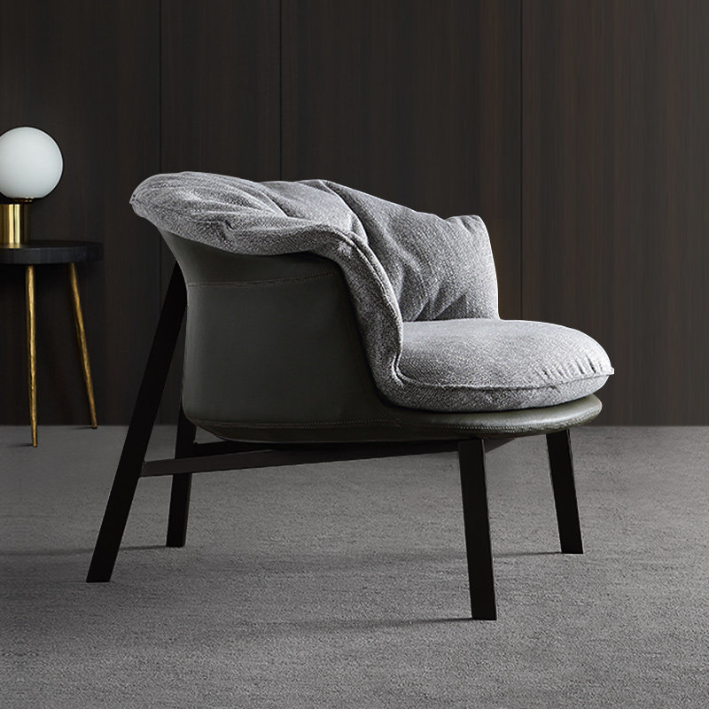 意式极简沙发简约小户户型客厅家用休闲椅北欧沙发椅