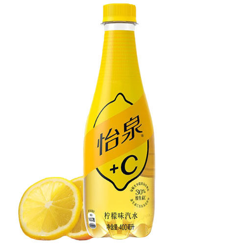 怡泉柠檬汽水400ml6瓶整箱维生素可口可乐碳酸饮料碳酸饮料