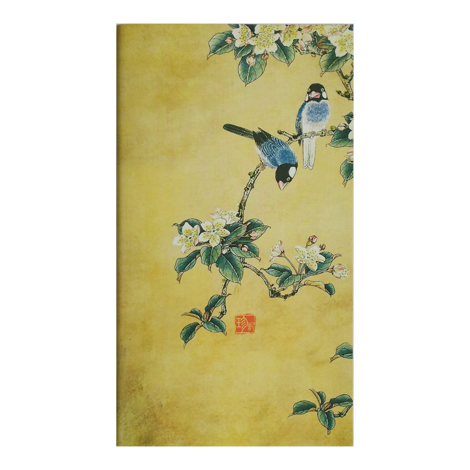 线装8本中国国风牛皮纸本子古风花鸟画手账记事本笔记本