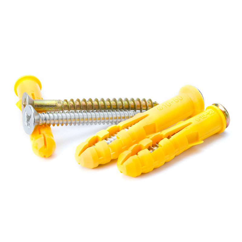 膨胀胀管小黄黄鱼塑料单管塑胶螺丝尼龙胶塞塑料膨胀管