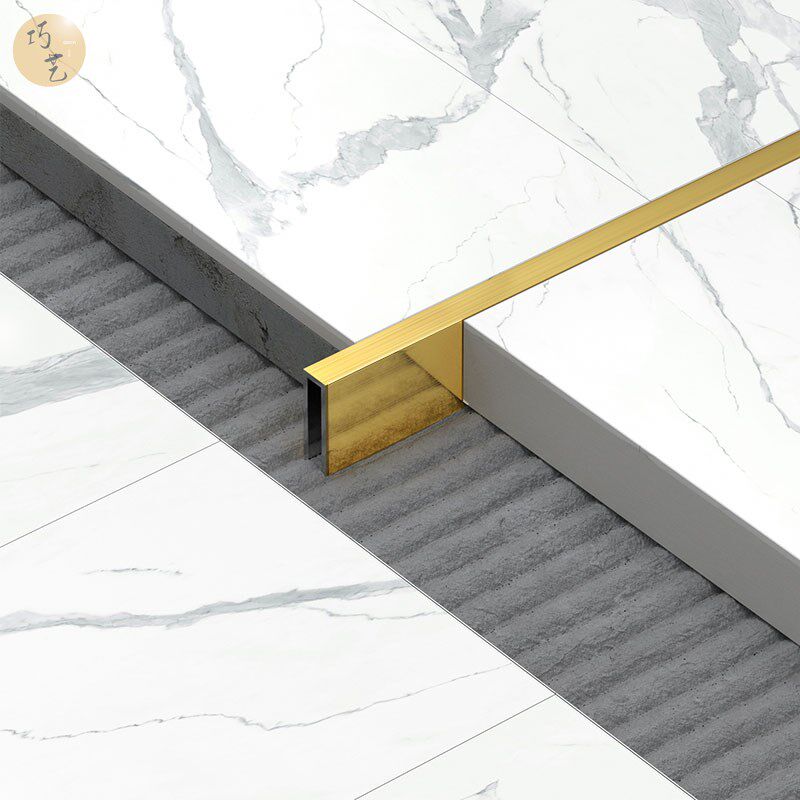 不锈钢收边条装饰背景墙木地板瓷砖美缝3mm极窄收口收边条