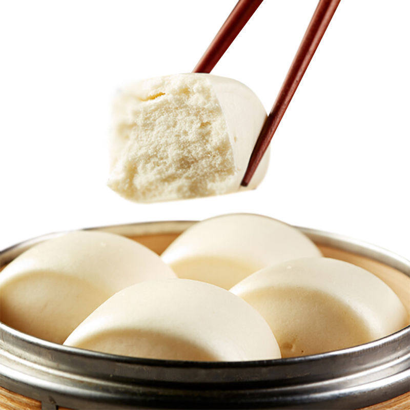 大笑奶香馒头广式点心酒店商用糕点冷冻包子包点