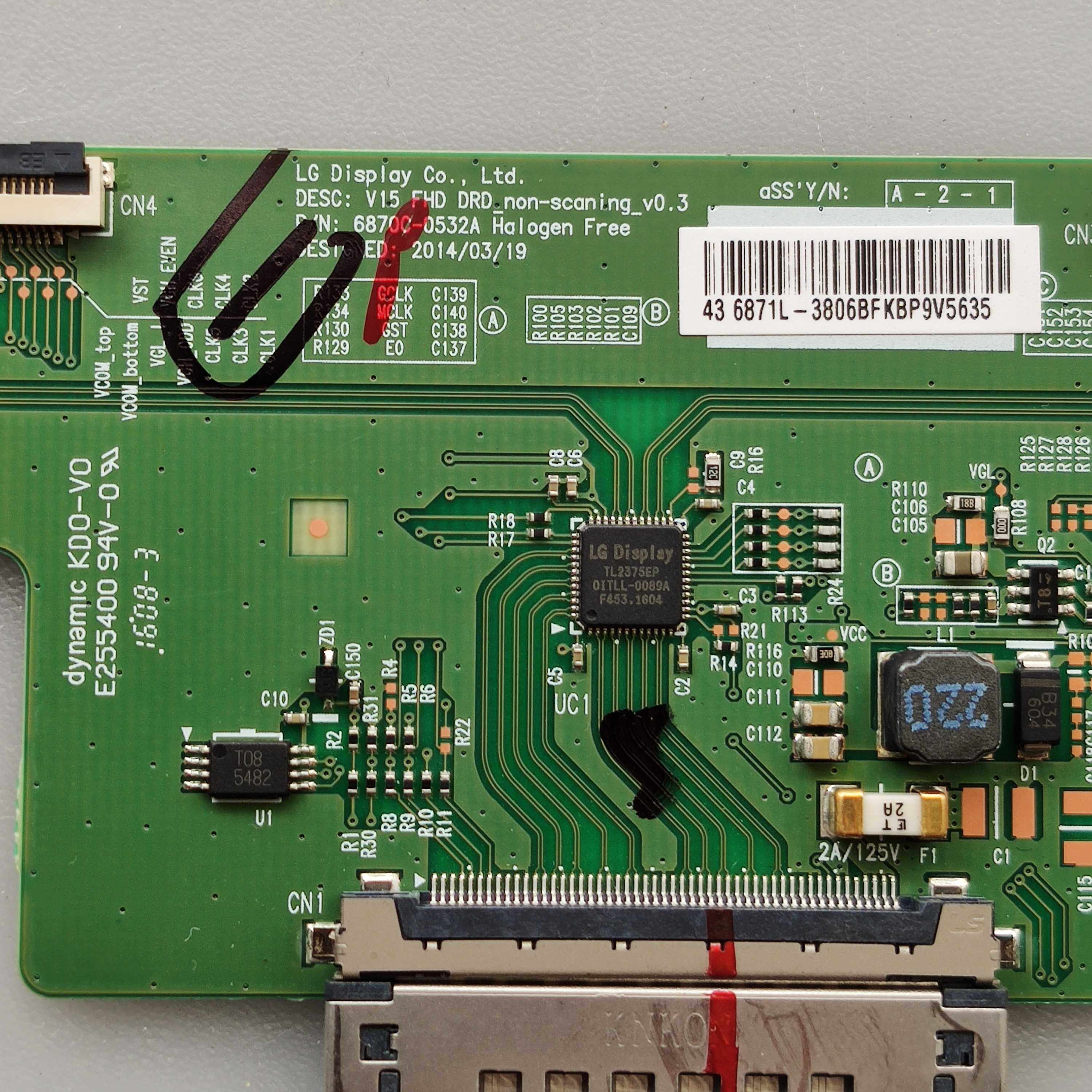 乐视l433ln主板ms6a918mbdh5300tl430fuya1-x343显示屏