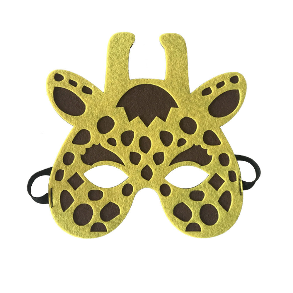 宝宝动物园生肖卡通面具儿童男女孩做游戏面具幼儿园大人通用面罩