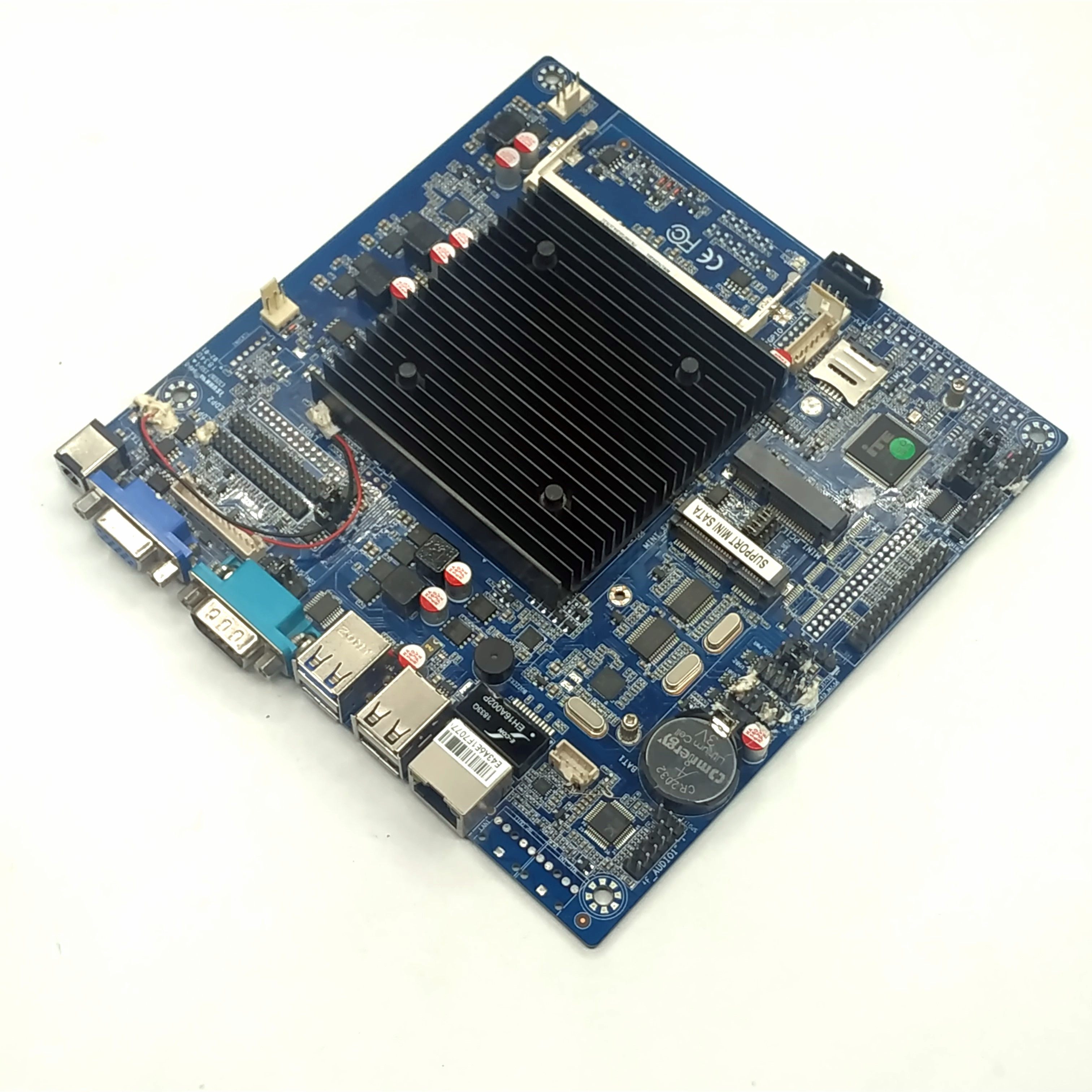 主板浩顺收银机宽屏超薄j1900支持edp工控一体机主板