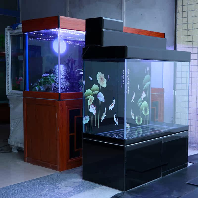 鱼缸加强60cm直销厂家金鱼缸玻璃定制大型水族箱鱼缸