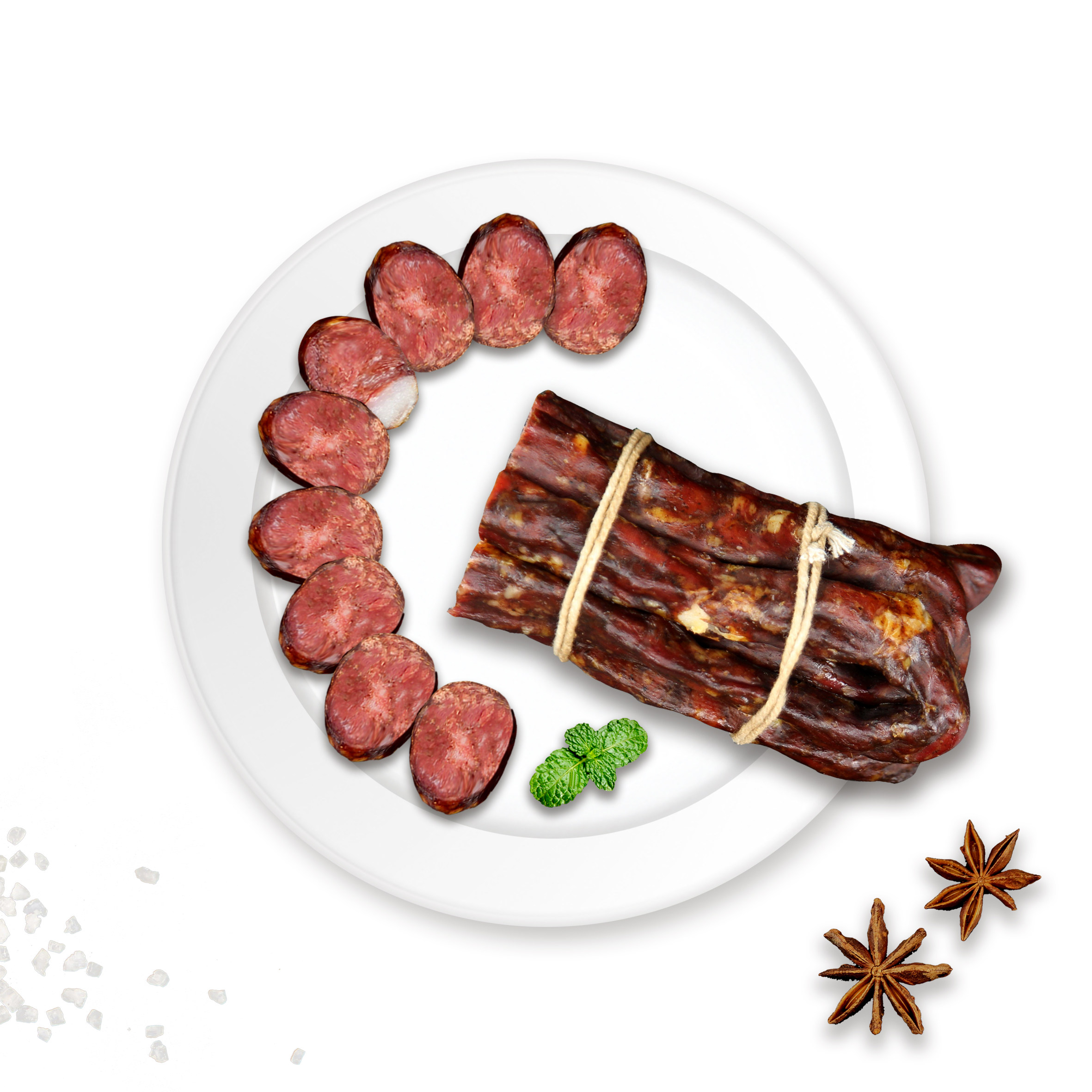 老巴克 哈尔滨风干肠东北特产零食小吃无淀粉香肠袋装100g*5支