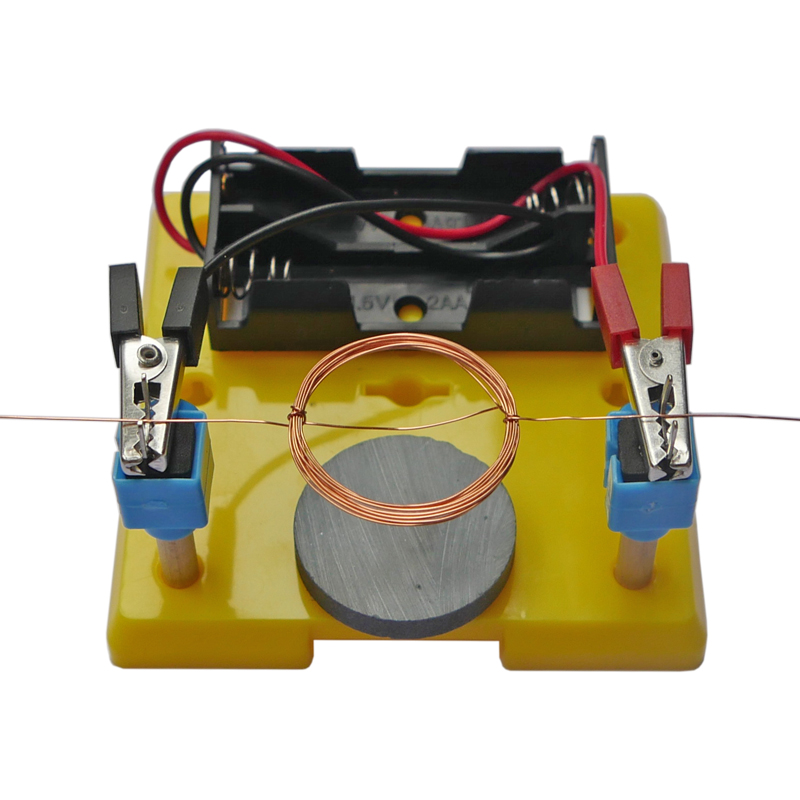 电子科技制作自制简易电动机模型中学物理电磁科学实验