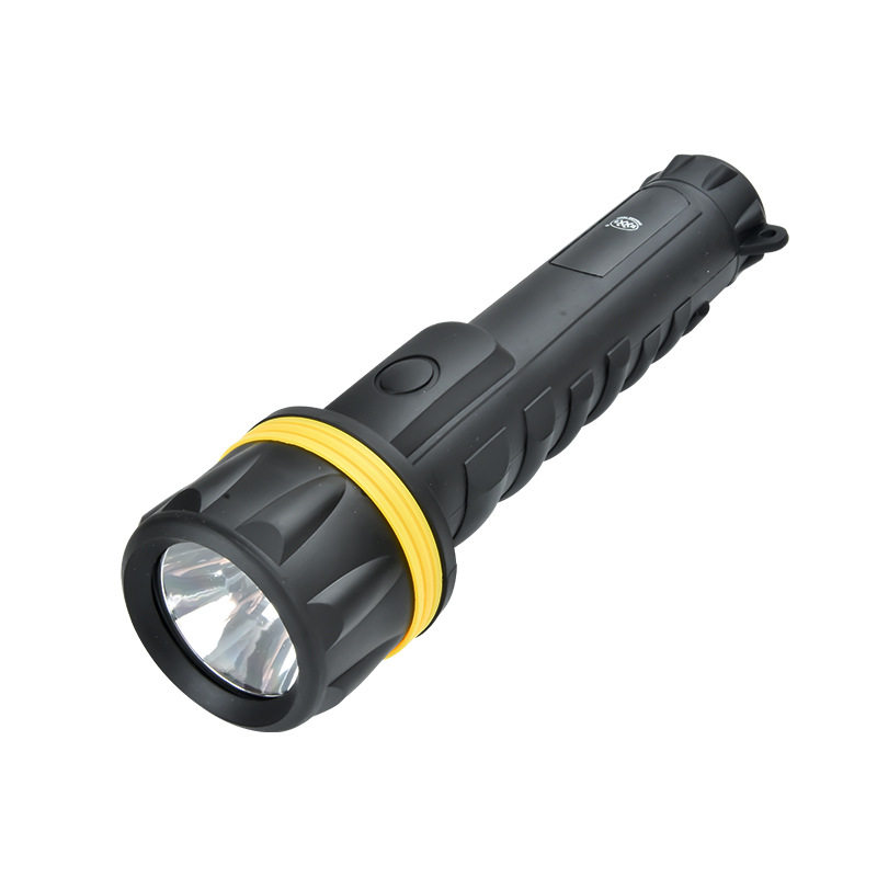 双童st-501强光胶皮手电筒手握电筒巡逻抗摔三节手电筒