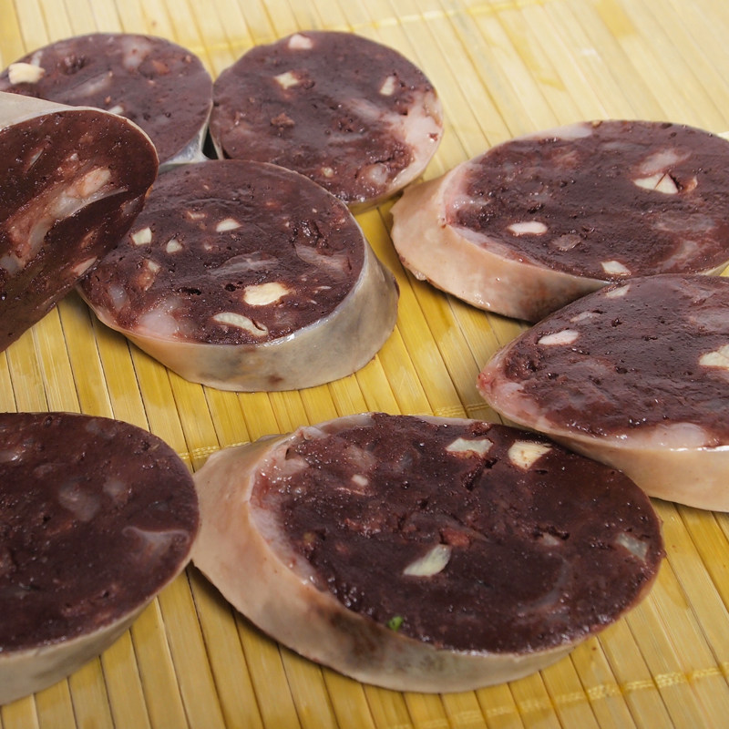 血肠荞面猪血5斤顺丰包邮赤峰猪肥肠细农家肠衣