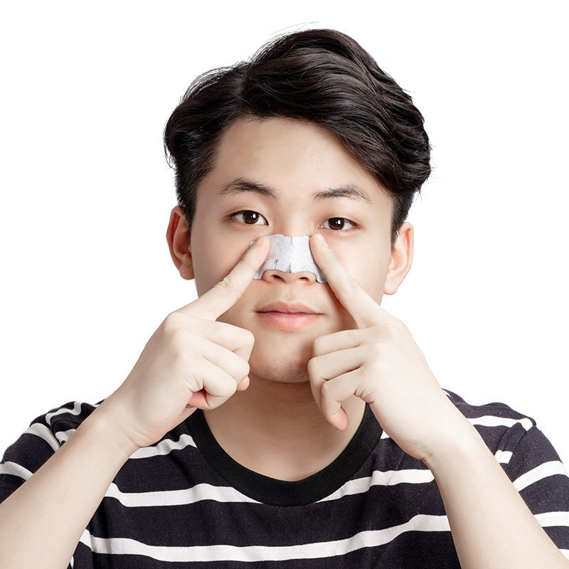 男士miniso名创优品火山黑头鼻贴粉刺清洁区膜10片男士鼻贴