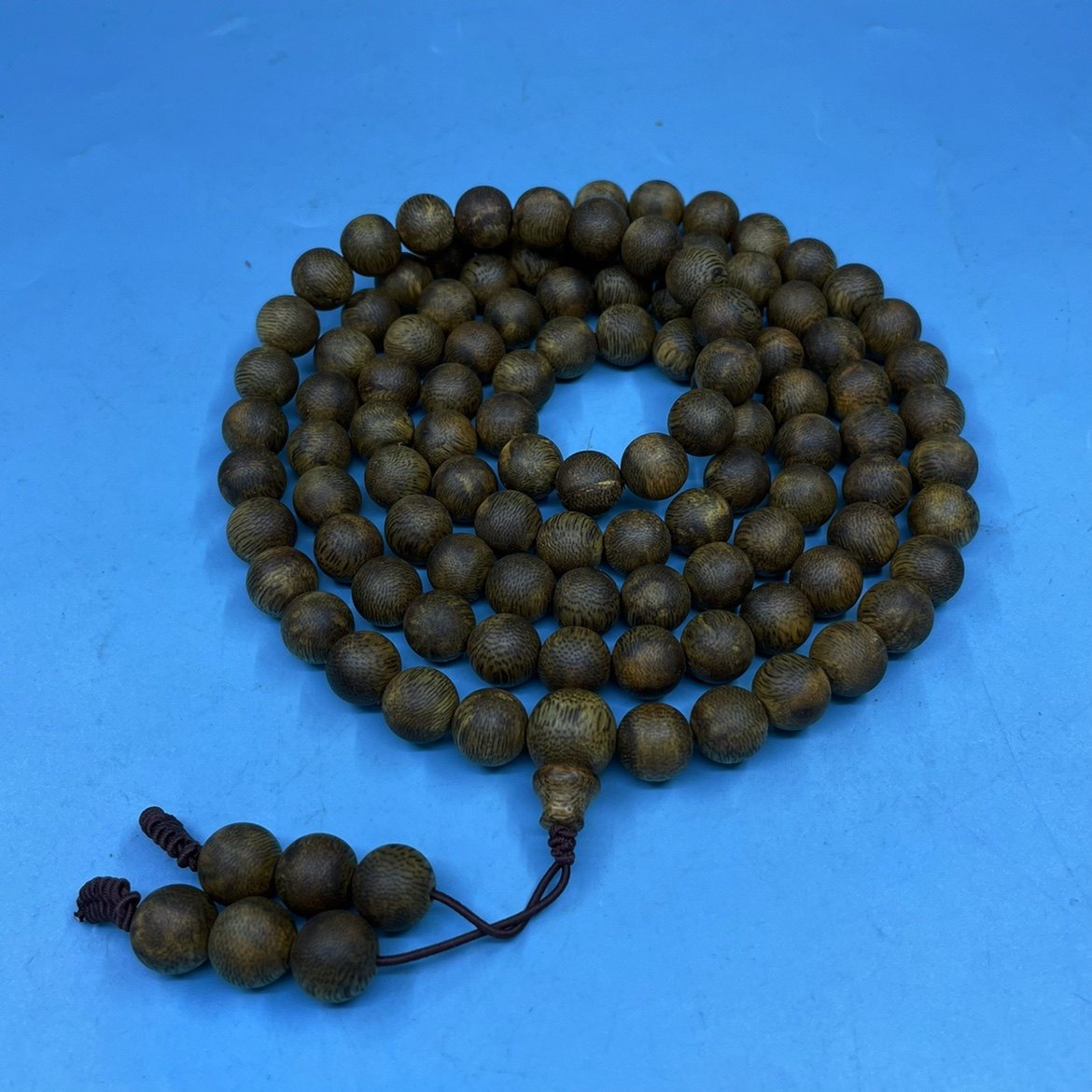 9分海南绿奇沉香佛珠念珠10mm10851.3克颗颗保真菩提