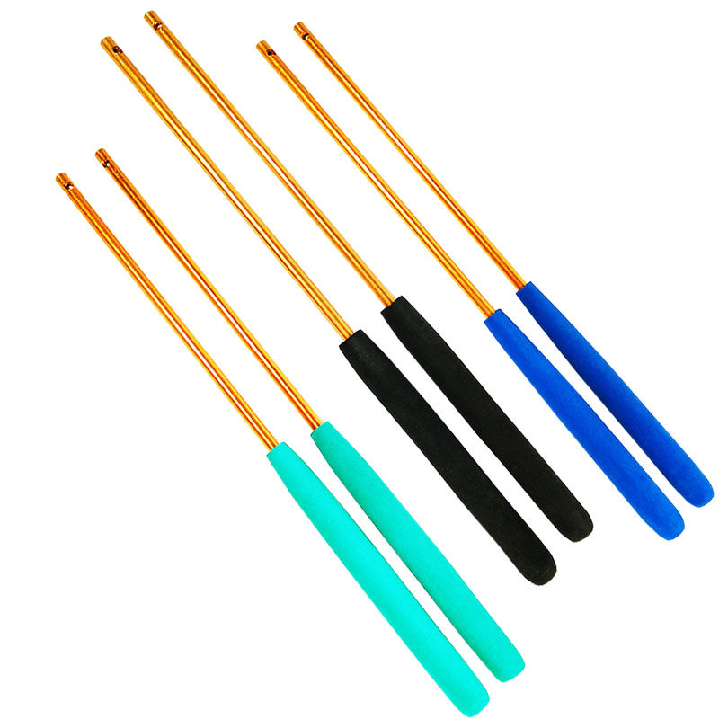 包邮海绵厘米合金防滑手柄直孔双碗杆牛筋双头空竹