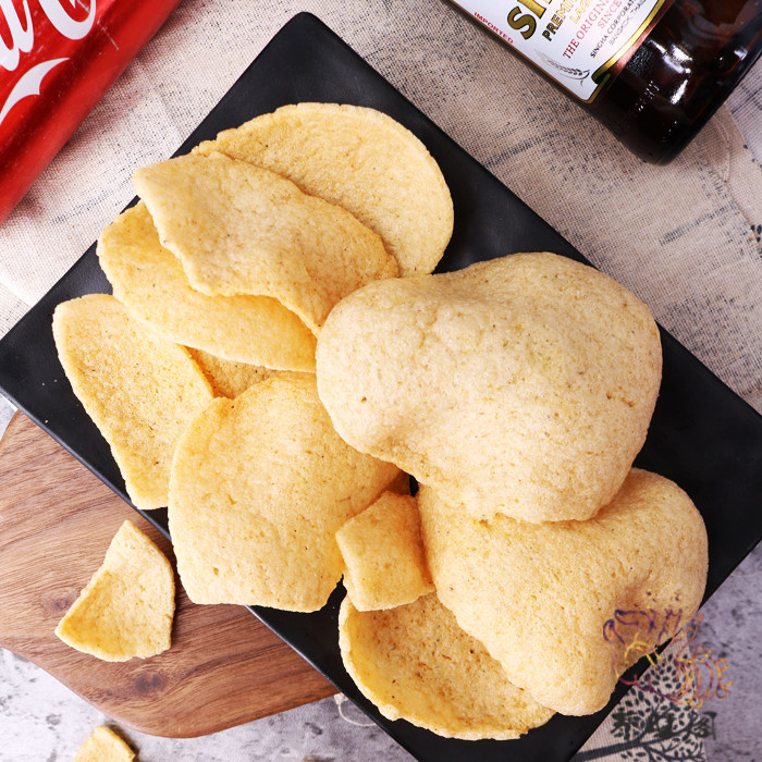 虾片泰国泰旺阁鲜酥香脆袋装70g2袋包大虾零食膨化食品