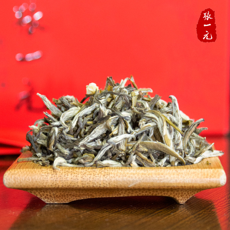 张一元茶叶特种茉莉花茶龙毫48g12包飘香嫩芽珍贵茉莉花茶