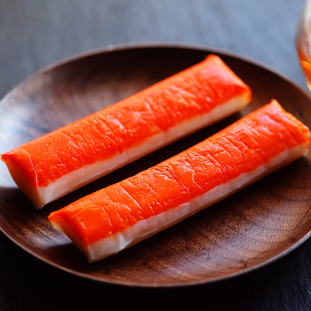 吃eat 各地特产 日本进口北海道长脚手撕蟹柳棒海鲜卷寿司火锅丸玉