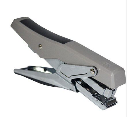 得力0329手握式订书机干洗店专用迷你钉书洗衣店弹出式订书机