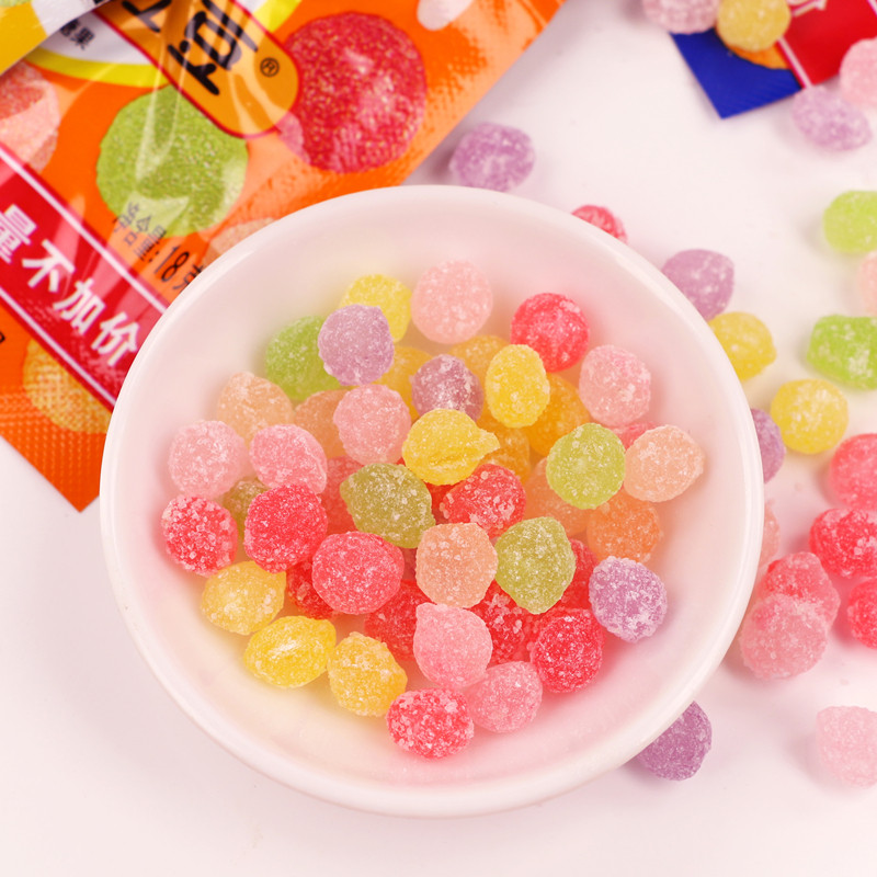 糖果奇乐多砂拉水果糖硬质果味童年怀旧果汁硬糖糖果