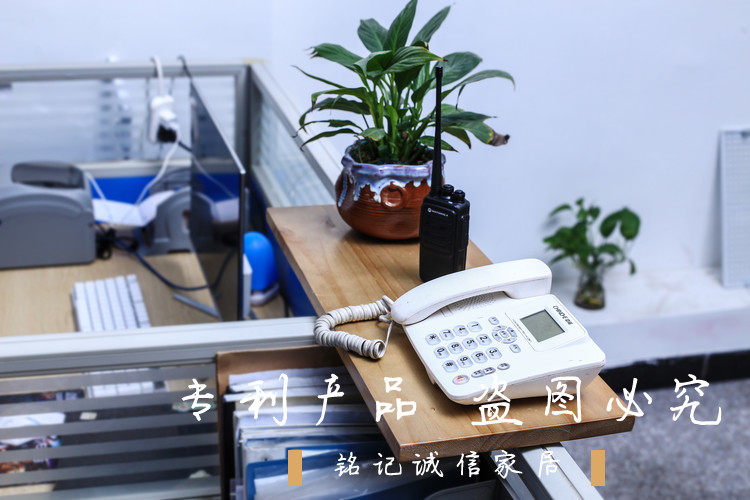 实木文件电话机打印机工位台工签字办公桌十字隔板花架