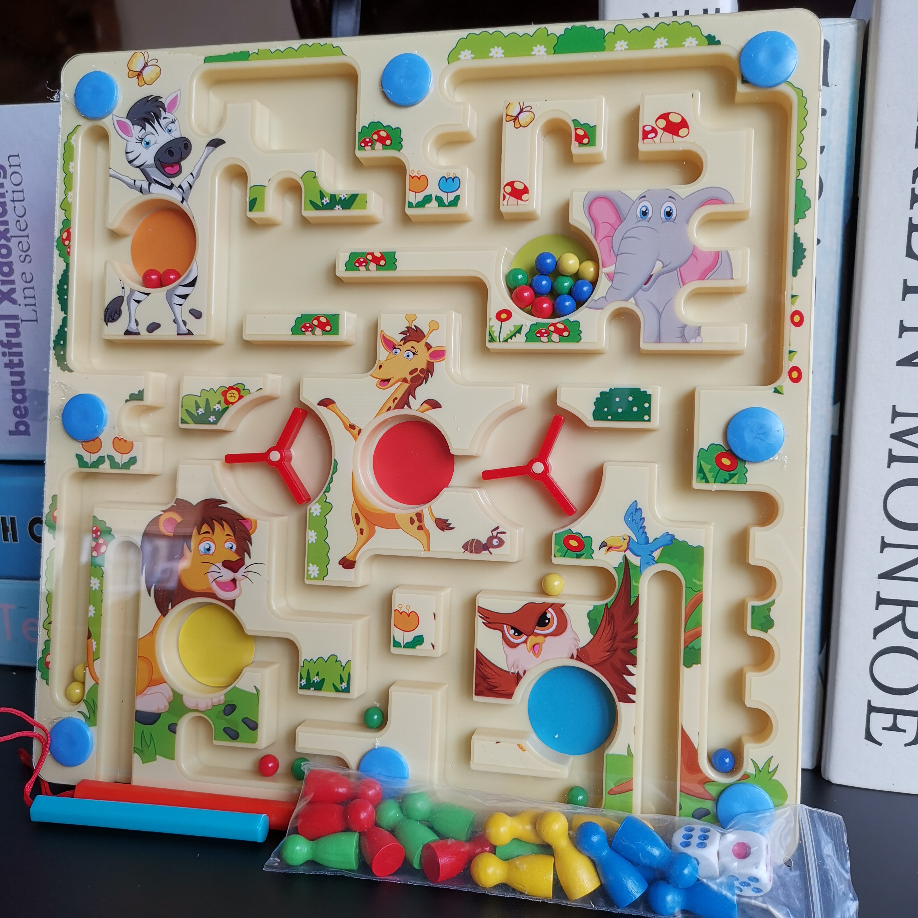 早教推荐迷宫走珠平面玩具立体磁性儿童手眼拼图