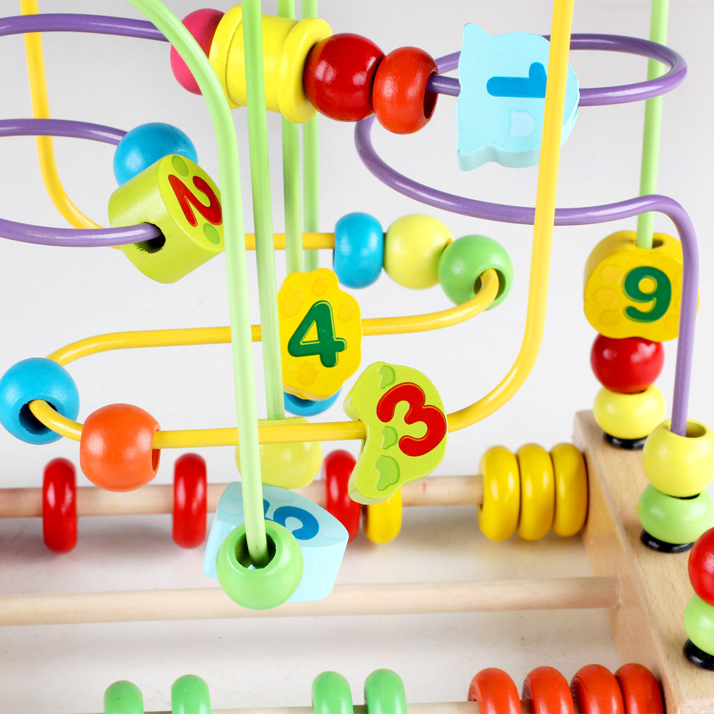 绕珠玩具6-12个月益智儿童1-3周岁男孩大号木制宝宝女孩串珠玩具