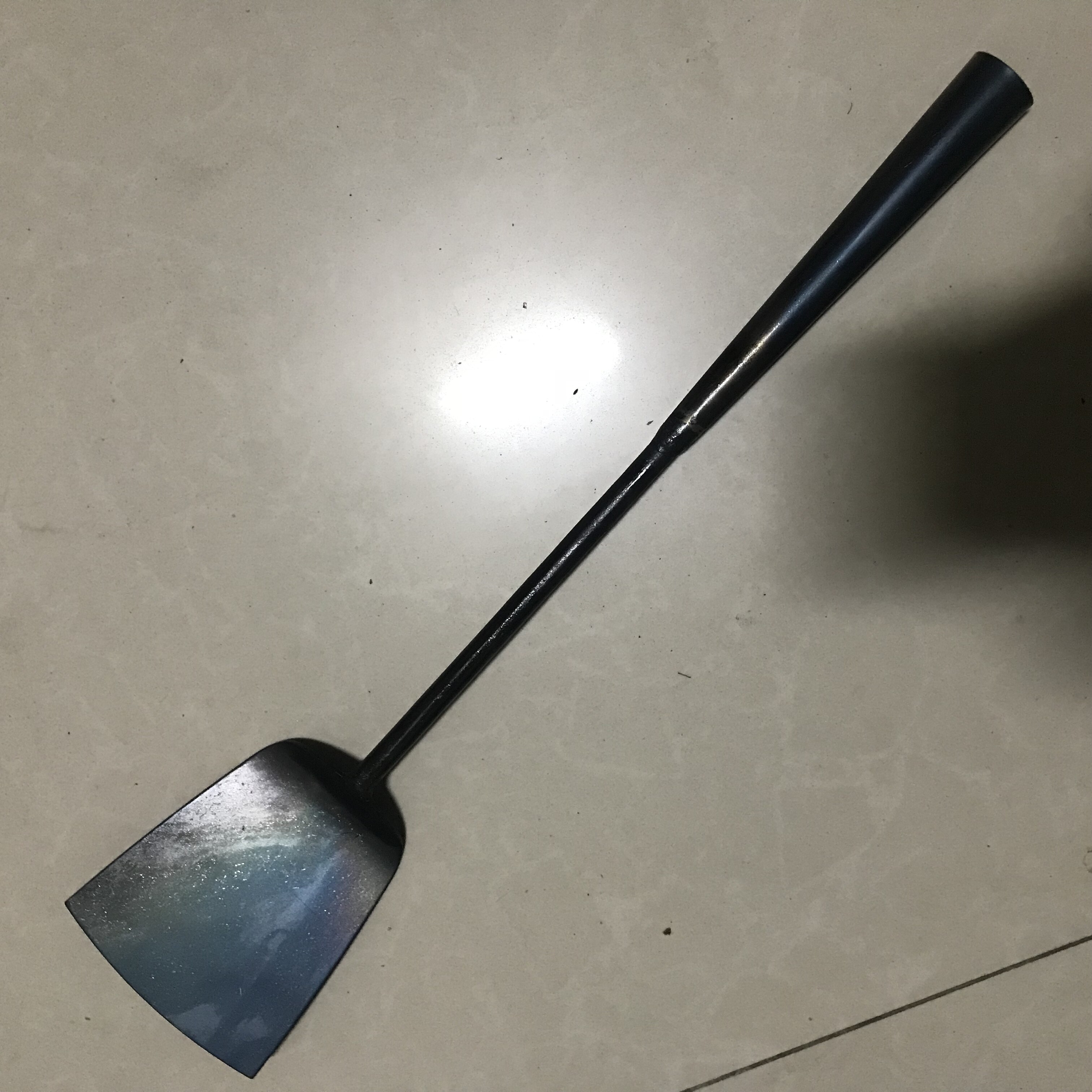 铁勺煎饼平头铲子手工锻打铁瓢炒菜厨师用大全套勺铲