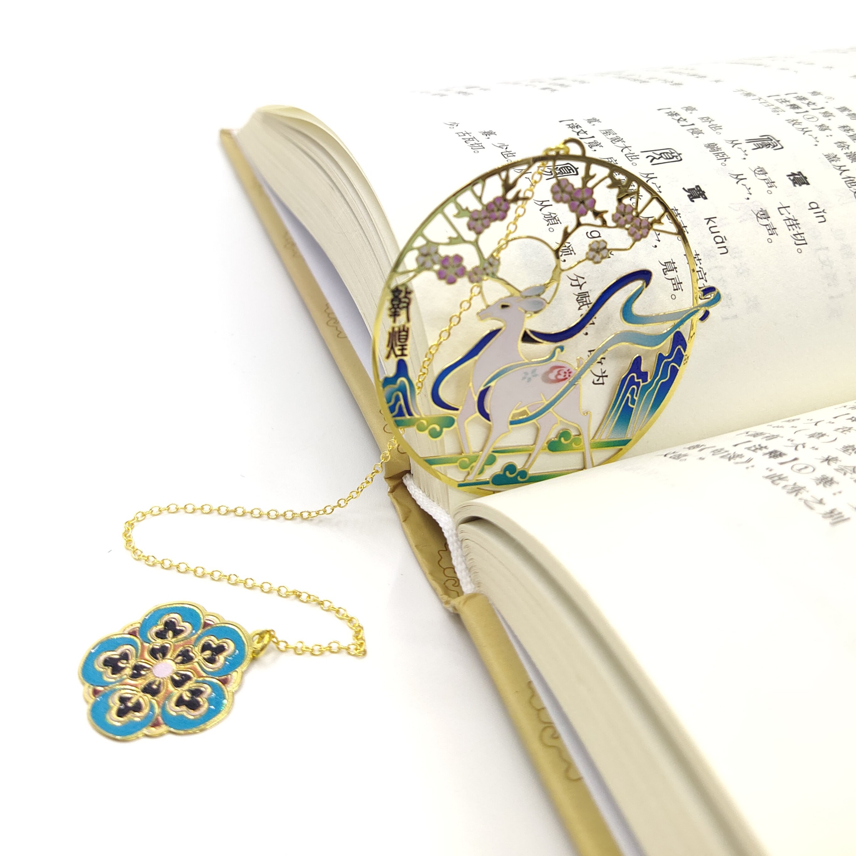 敦煌新款金属阅读书签莫高窟壁画古风不锈钢旅游创意礼品