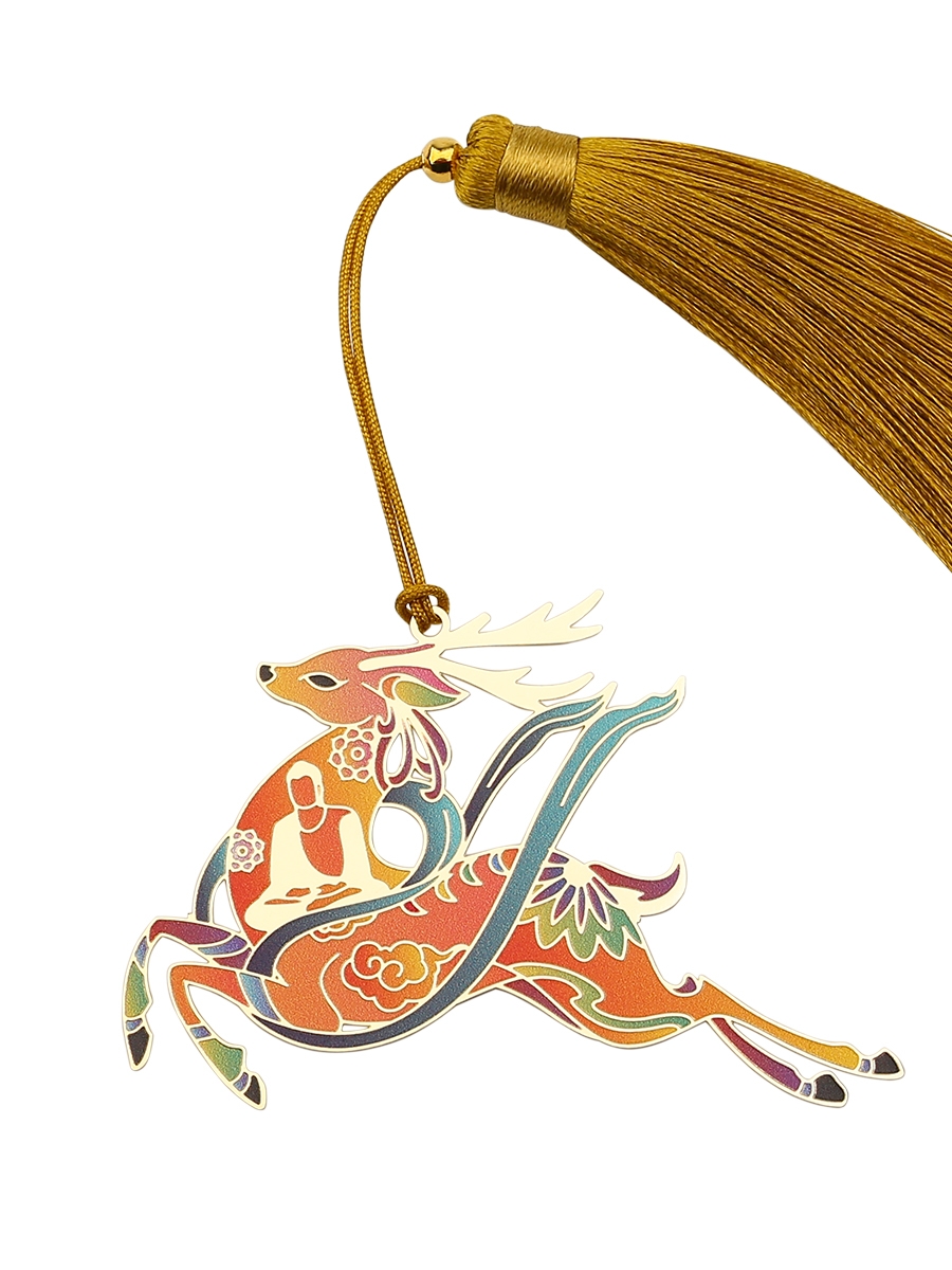 敦煌九色鹿金属艺术书签国潮古风莫高窟文创壁画创意礼盒