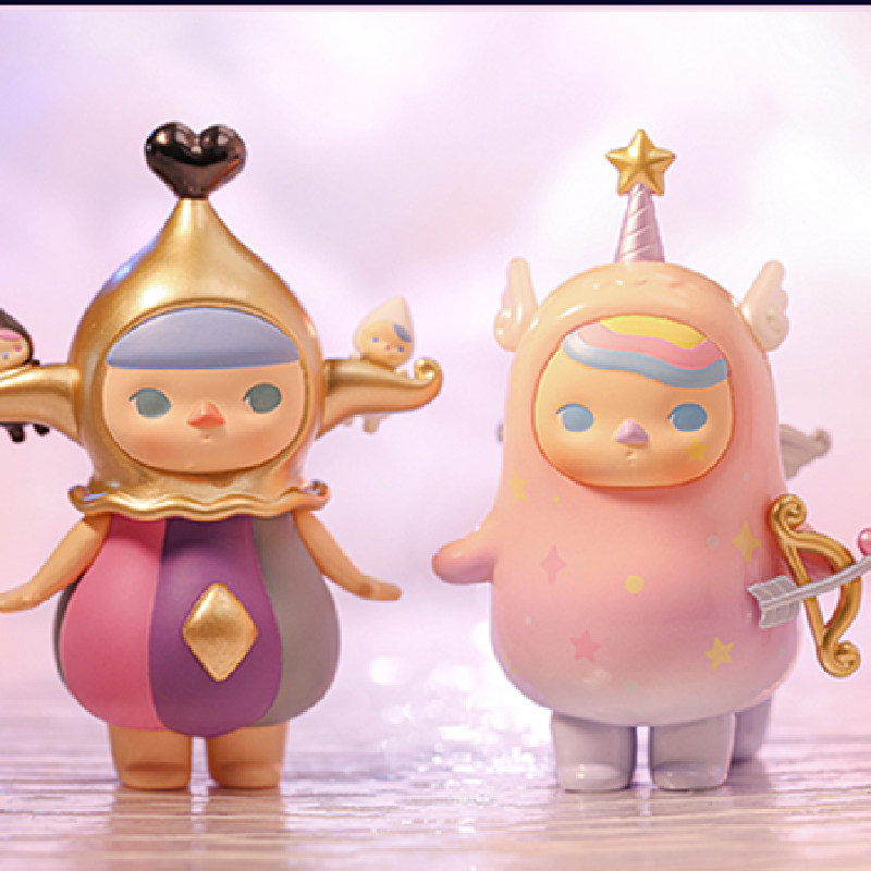 popmart毕奇星座系列盲盒手办确认款摆件泡泡玛特可爱女孩不退换