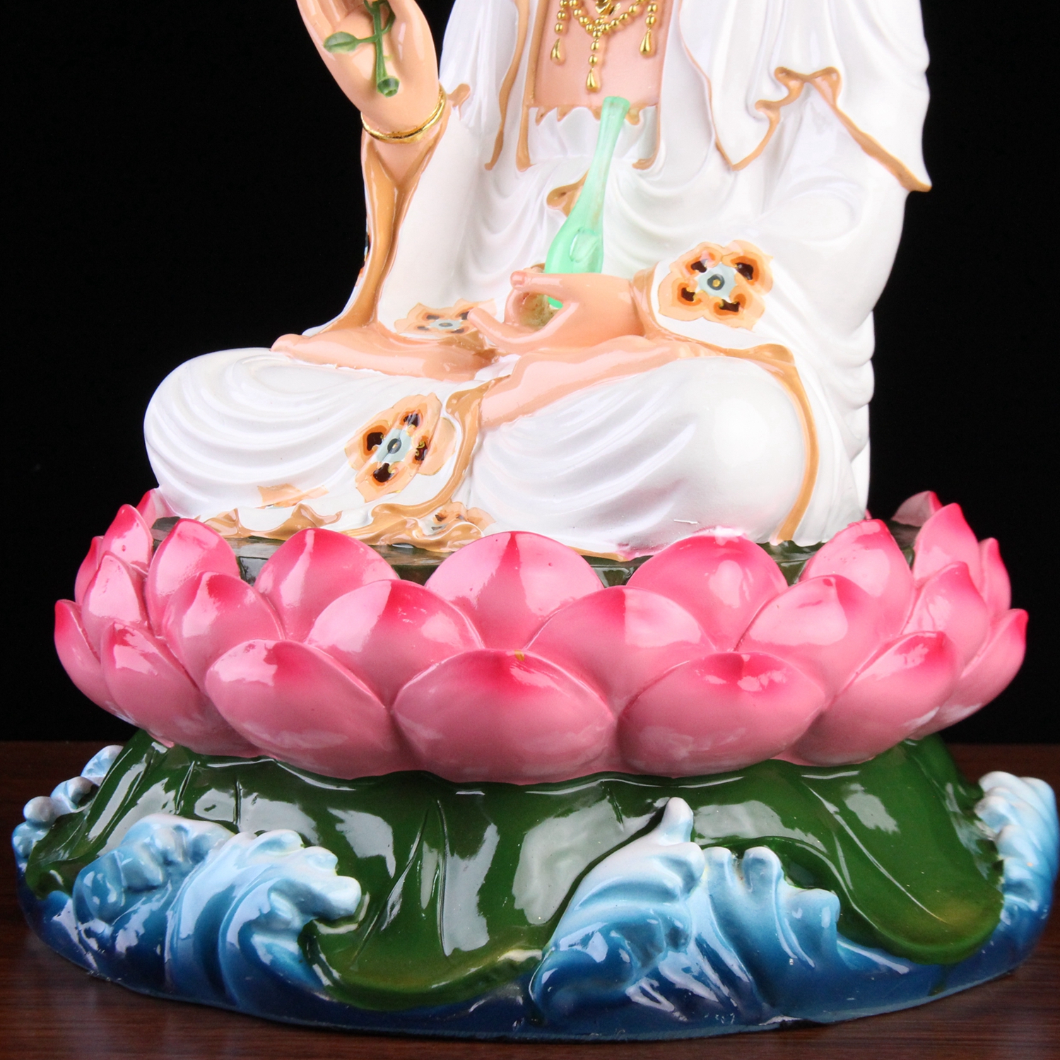 观世音佛像居家供奉树脂家用白衣保平安镇宅观音佛像可开光摆件