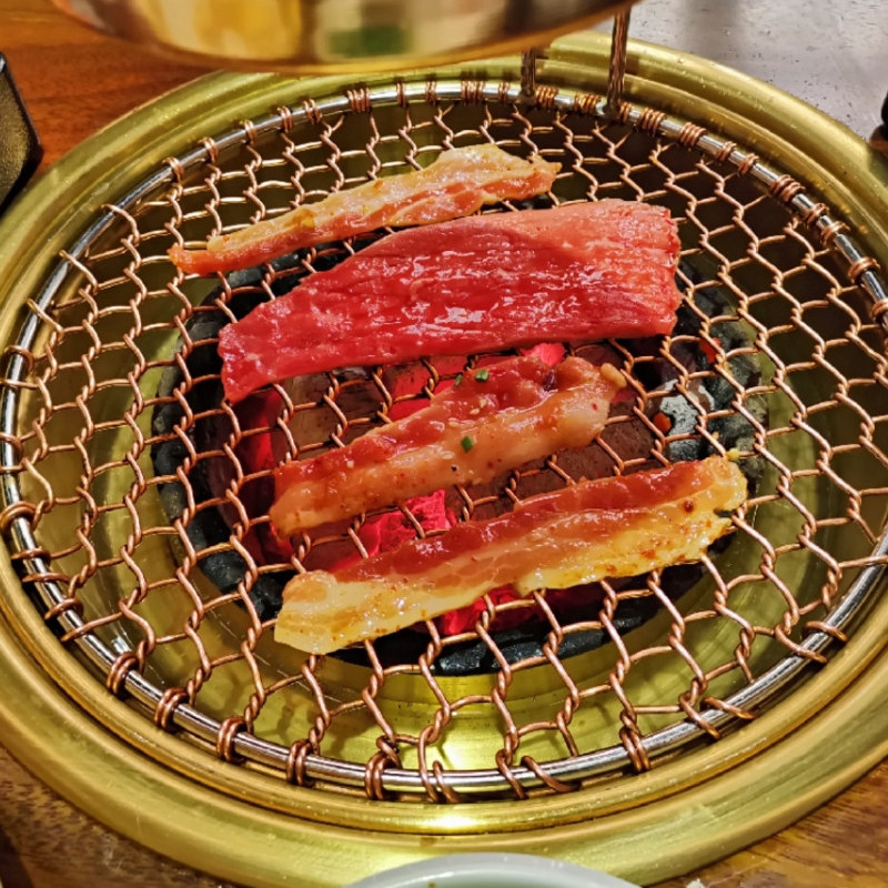 烤炉日式商用用上排烟炭火烤肉嵌入式无烟圆形烧烤炉