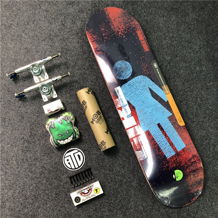 美国进口planb组装滑板高级双翘spitfire轮子thunder滑板