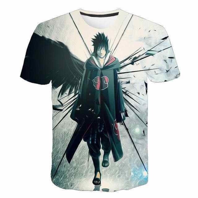 火影忍者九喇嘛印花仙人模式漩涡鸣人短袖半袖夏季t恤