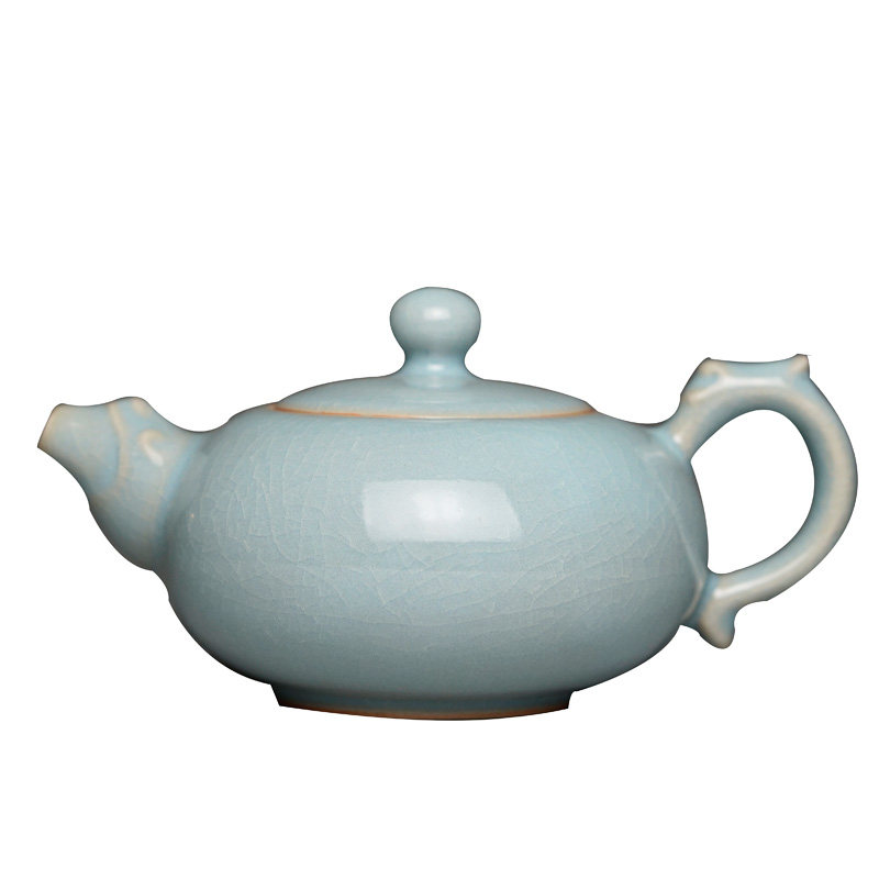 汝州原产大观汝瓷茶壶朱家汝窑朱法喜龙壶一级品茶杯