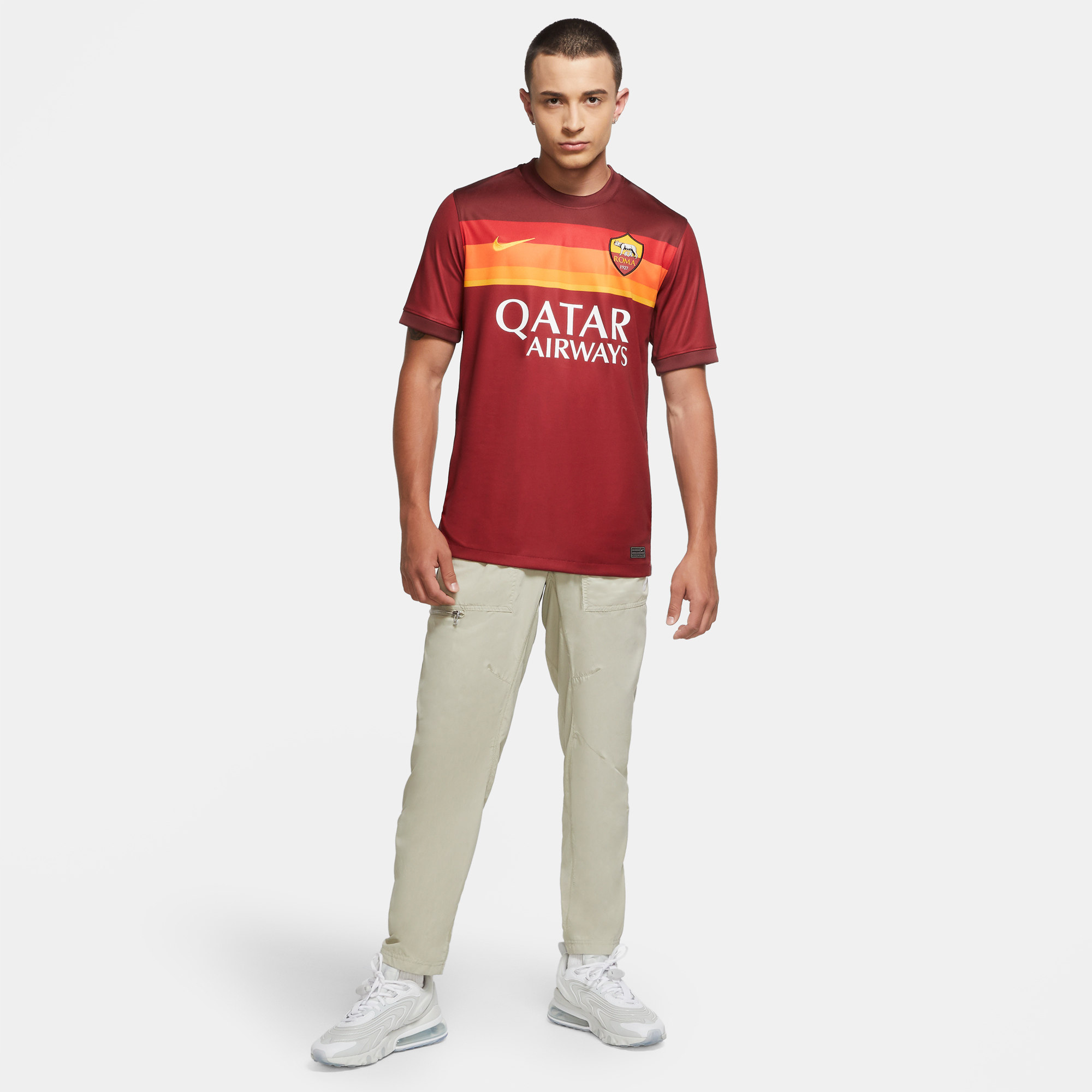 nike耐克官方202021赛季罗马队主场球迷版男子足球球衣cd4248