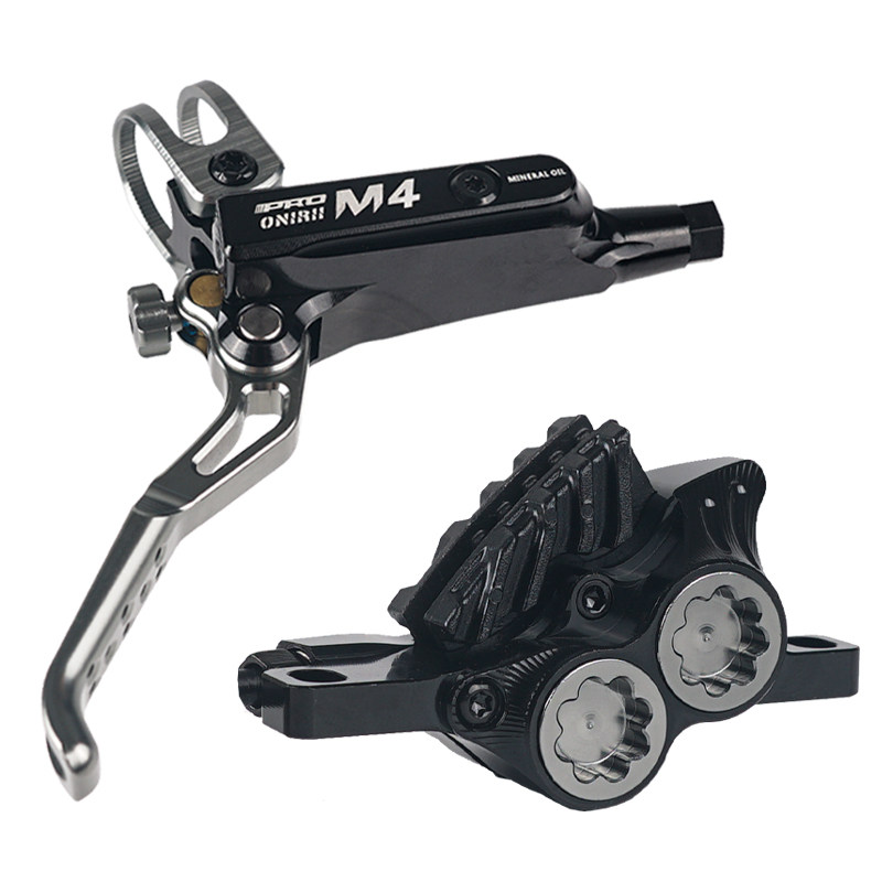 onirii奥利m4活塞山地自行车油碟刹车cnc一体自行车刹车装置