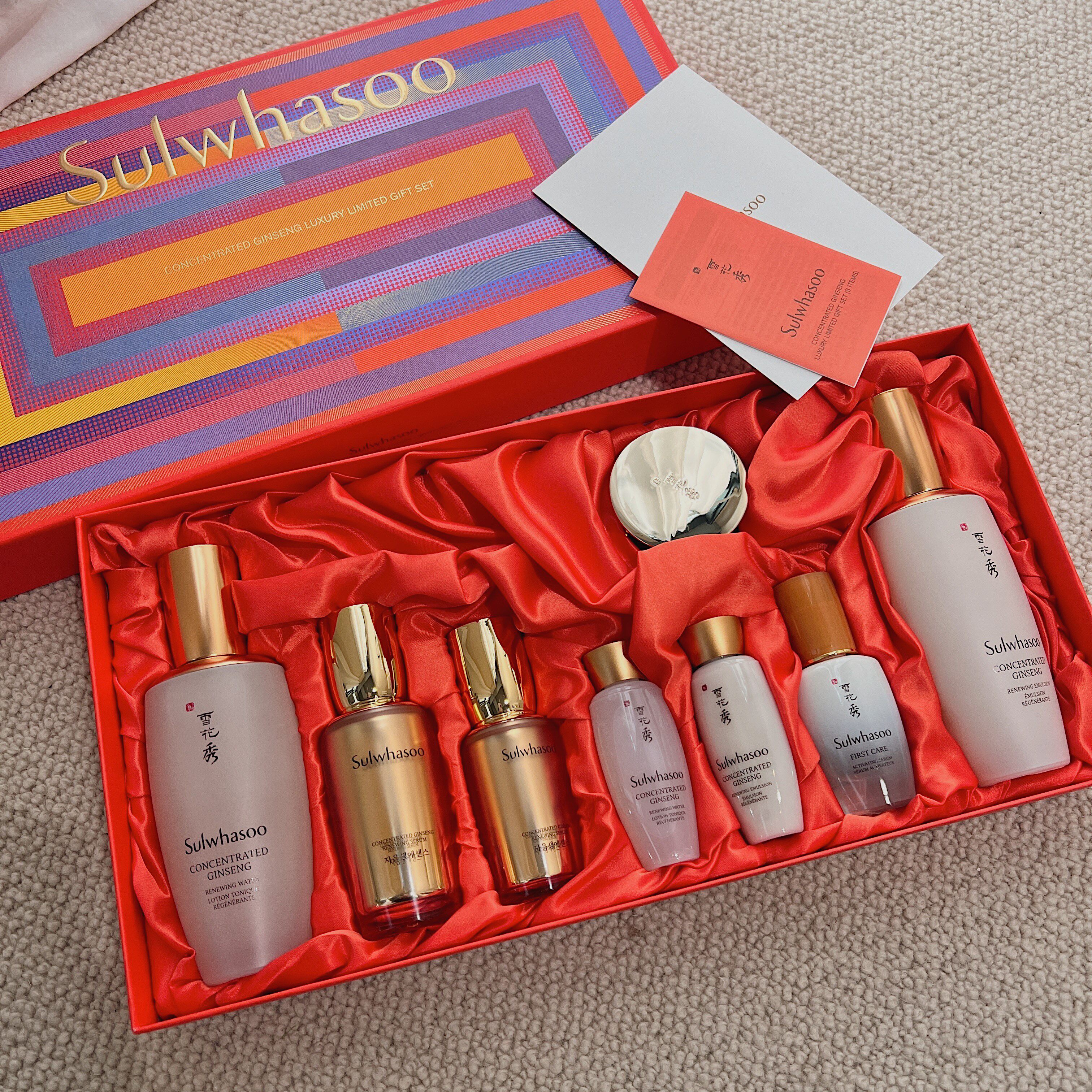 荣儿韩国sulwhasoo雪花秀人参水乳套盒保湿抗皱