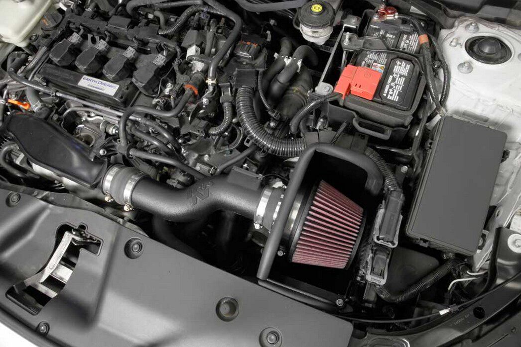 kn之家 适配十代思域 1.5t 10代思域进气套件冬菇头kn进气磨茹头