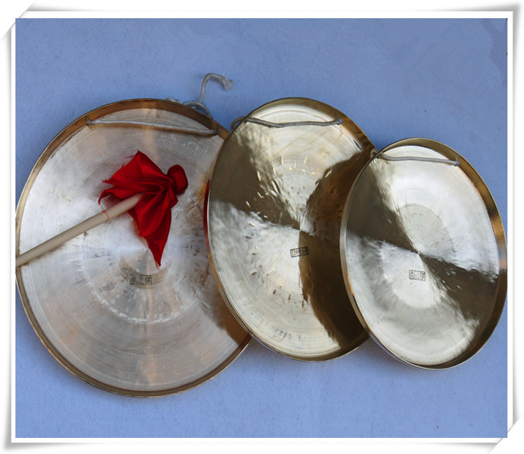 民族打击锣鼓铜锣乐器锣高中低虎音锣京剧戏曲剧团小大锣送锣锤