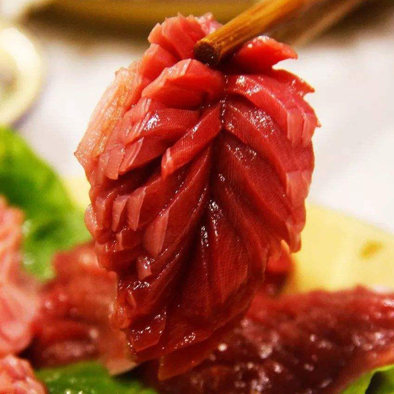 重庆火锅食材新鲜配菜火锅店配菜品鸭盹郡花郡肝散装鸭胗花150g