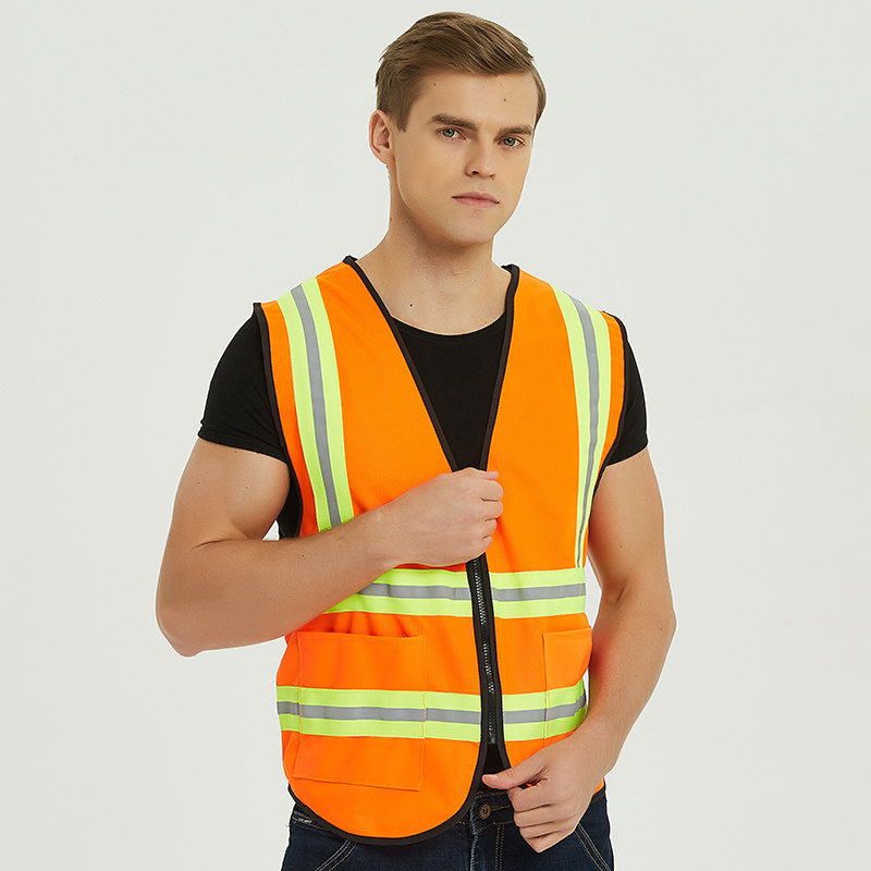 反光环卫马甲背心橘色环卫工工作服道路施工安全服反光安全服