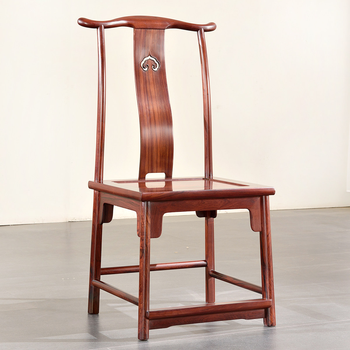 红木圆餐桌椅组合缅甸红酸枝官帽椅子明式圆桌餐桌餐椅