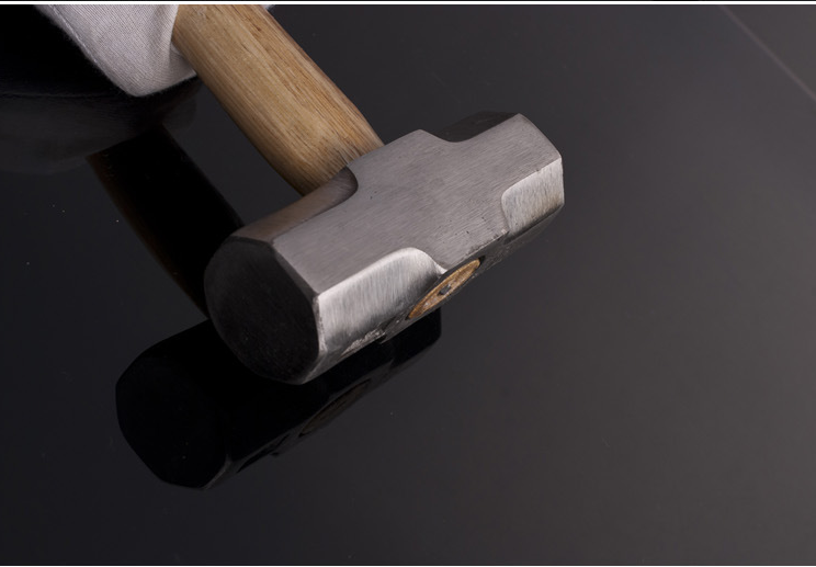 榔头八角大铁锤石工消防锤铁头大木柄方头锤子石工锤