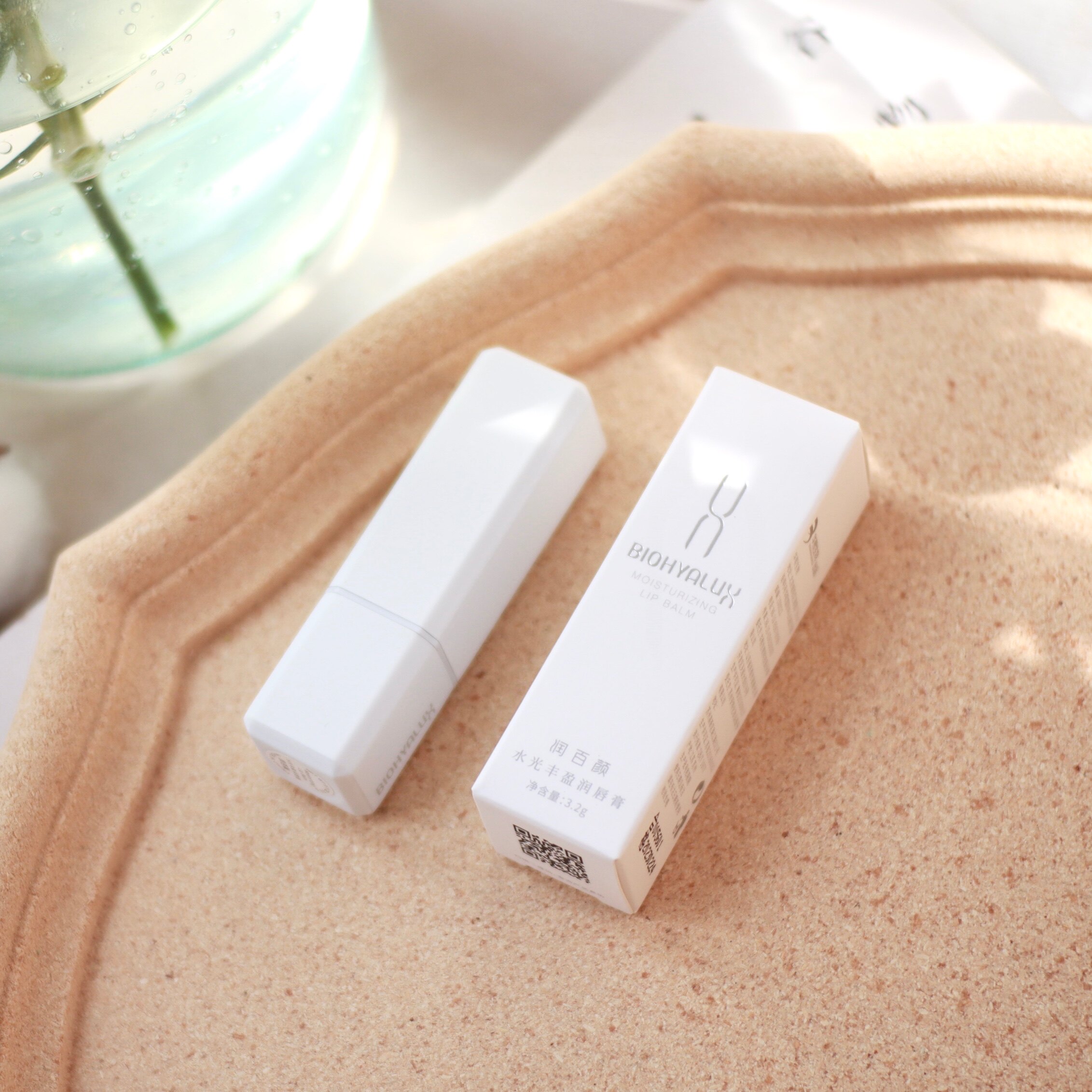 华熙生物润百颜水光丰盈润唇膏32g保湿滋润打底润唇膏