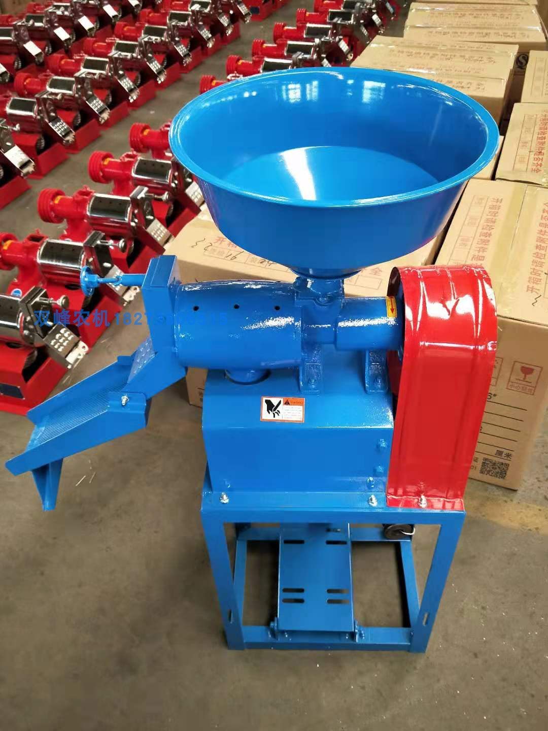 湖南农友好运来6nf4型家用220v照明电单碾米剥谷机砻稻谷加工米机