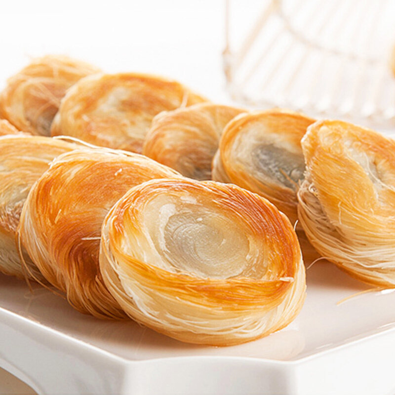 稼轩康金丝饼早餐糕点酒店特色传统油炸小吃酥脆千丝饼红豆馅包邮