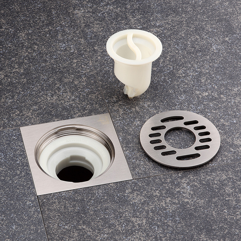 潜水艇洗衣机地漏ltf50-10x全自动滚筒洗衣机拉丝地漏全铜防臭