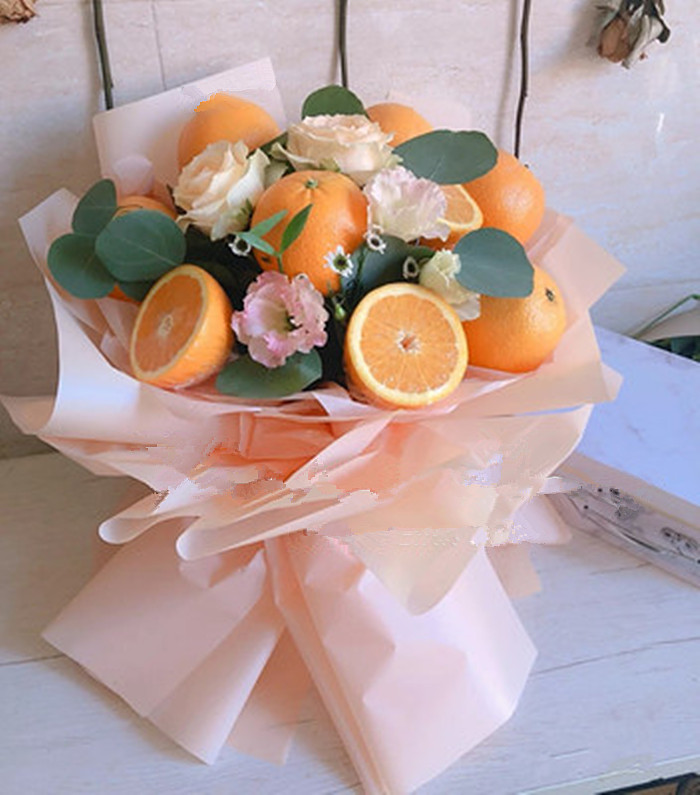 延吉市鲜花速递同城创意蔬菜水果草莓橙子生日花束龙井鲜花速递(同城)